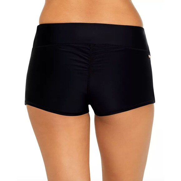 C248 Raisins Juniors Surf Solid Pull-On Swim Shorts Black XS NWT Board Swimwear - Picture 2 of 3